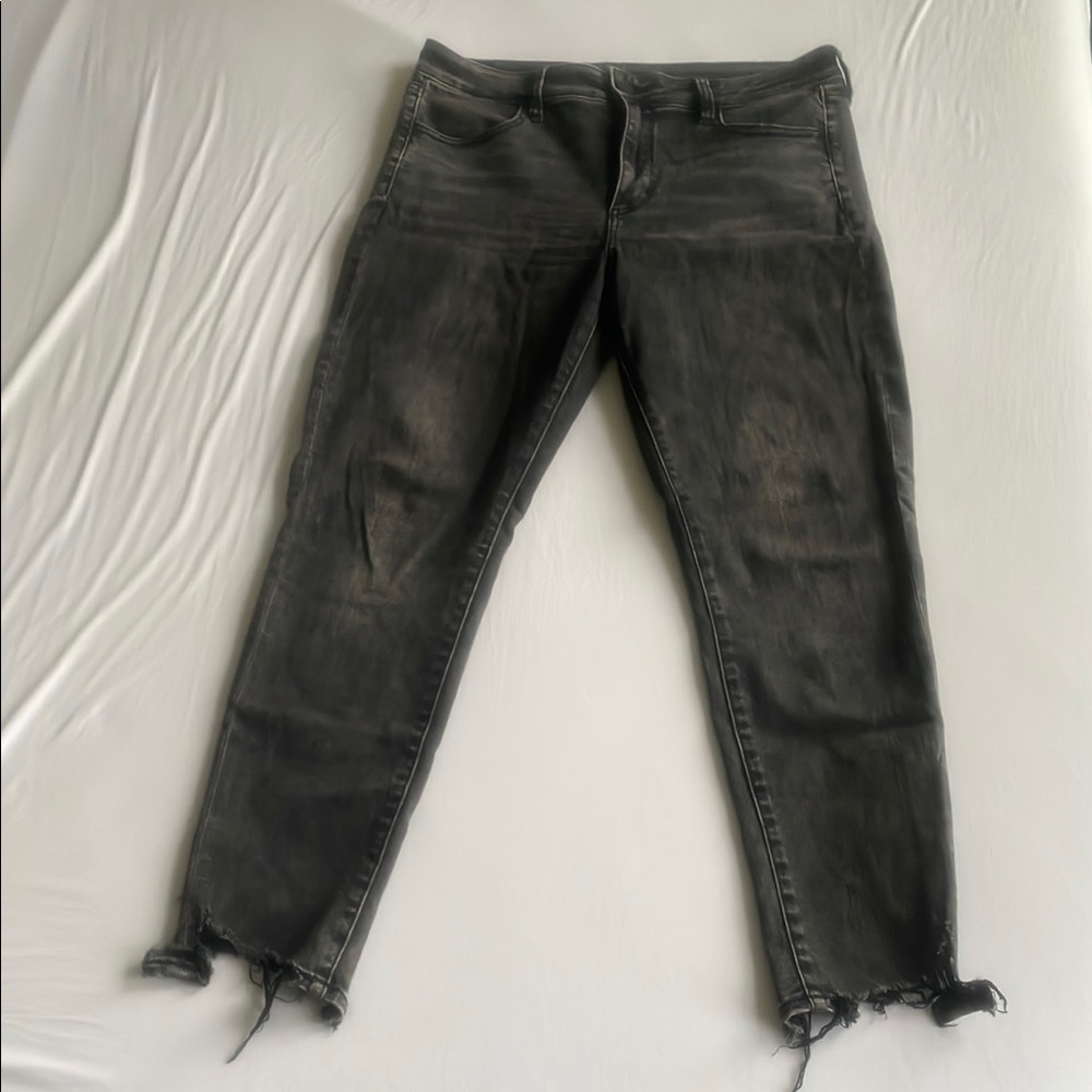 AE Distressed Black Women's Jeans